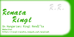 renata ringl business card